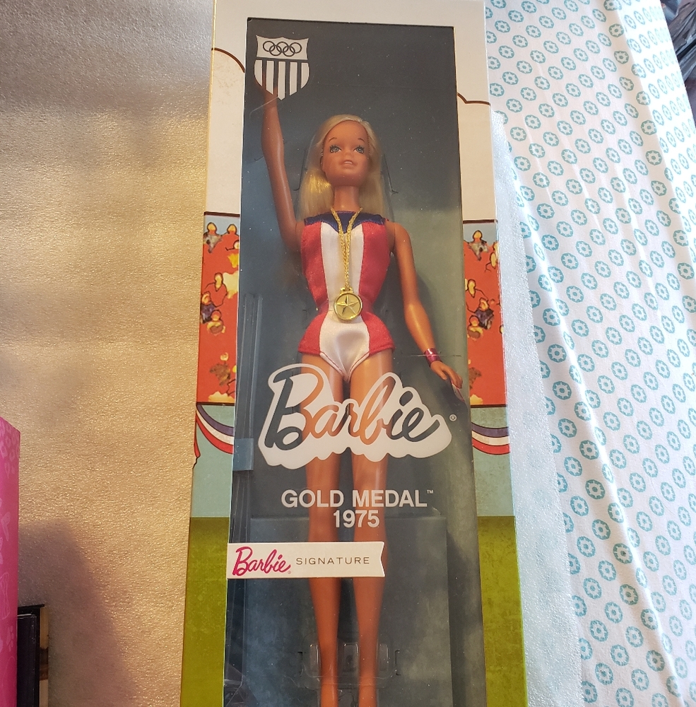Barbie Signature Gold Medal 1975 Barbie Doll NIB